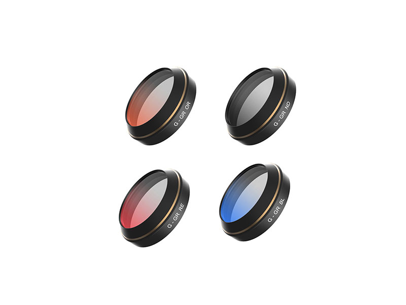 Lens Filter 4 piece set for DJI Mavic Pro (Red, Blue, Gray, Graduated)